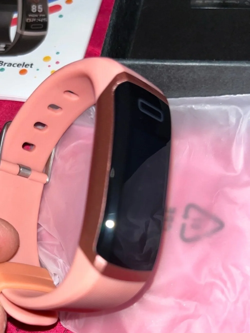 Rose Gold Smart Watch Bracelet Fitness Tracker - Unbranded